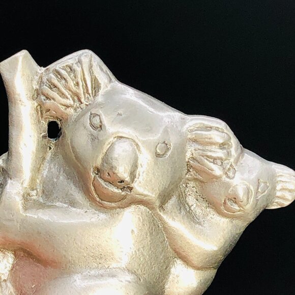 Vintage Royal Selangor Pewter Koala Bear Mom Baby Miniature Figurine- Retired - Picture 5 of 8